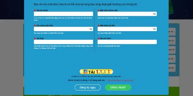 Những điều cần lưu ý khi người dùng khởi tạo tài khoản thành viên mới 99ok
